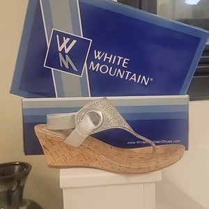 White Mountain silver wedge size 6.5